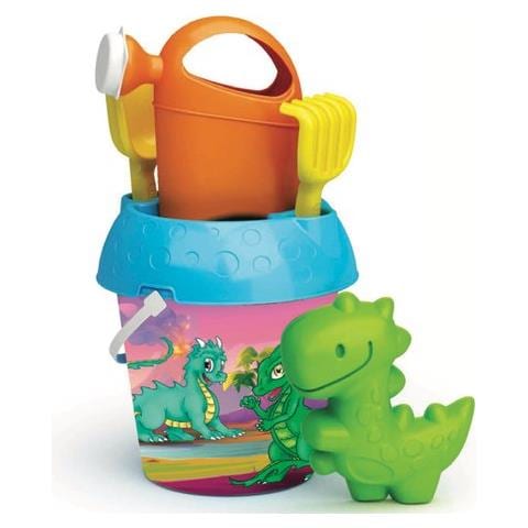 Set Sabbia Adriatic 1287 Wild Dinos Secchiello Con Innaffiatoio - Foto 1