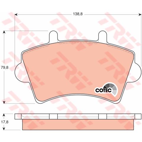Pattini Freno Opel Movano /nissan Interstar 2.5 C Gdb1442 - Foto 1