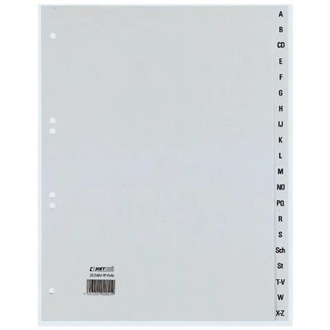 Rexel Divisori Alfanumerici Grigi In Polipropilene - F.to A4 - Foto 1