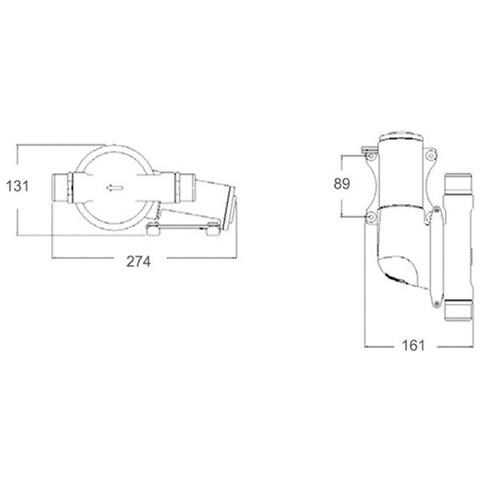 Pompa Scarico Acque Nere 24 V. - Foto 2