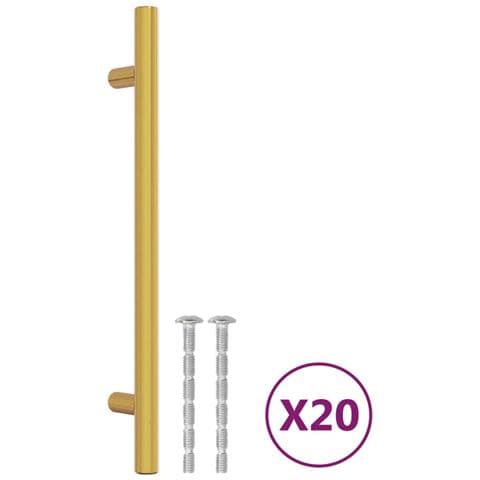 Maniglie per Mobili 20 pz Oro 160 mm in Acciaio Inox - Foto 2