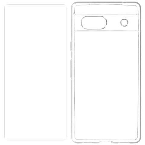 Cover Per Google Pixel 7a Silicone Gel E Vetro Temperato 9h - Foto 2
