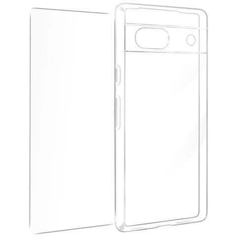 Cover Per Google Pixel 7a Silicone Gel E Vetro Temperato 9h - Foto 1