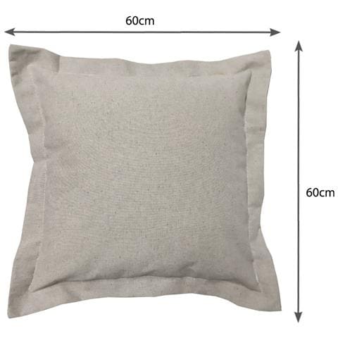 Federa Per Cuscino Arredo Casa Chiusura Zip Fodera Tinto Filo Tinta Unita Sv 60x60 Grigio - Foto 5