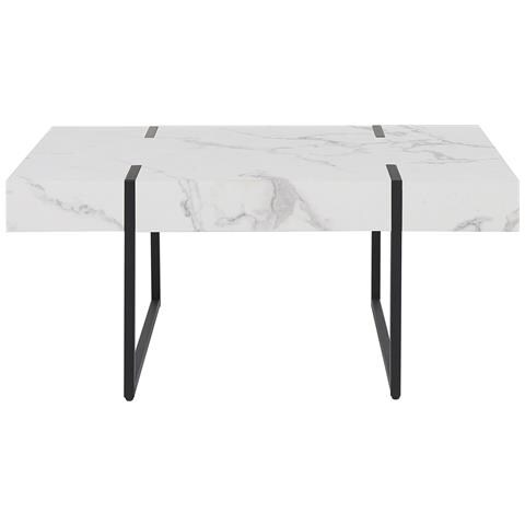 Tavolino Da Caffè Merced Marmo Bianco - Foto 2