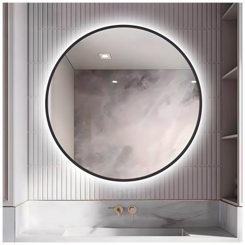 Porta Doccia Scorrevole Slide Per Box Nicchia Due Ante Cristallo Temprato *** Misura : Ø60, Tonalità : Standard 6000-6500k - Foto 1