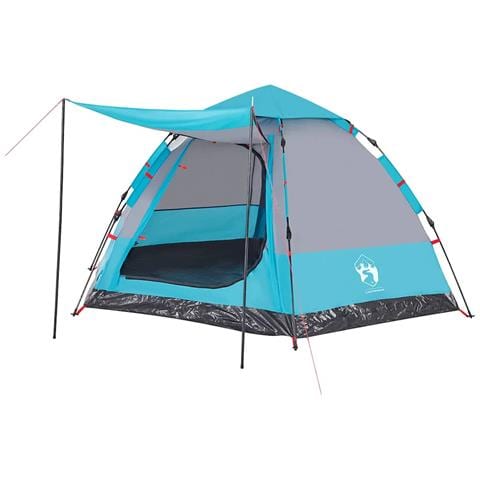 Tenda Da Campeggio Cabina 4 Persone Blu A Rilascio Rapido - Foto 2
