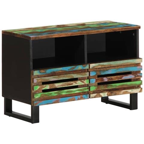 Mobile Porta Tv 70x34x46 Cm In Legno Massello Di Acacia - Foto 1