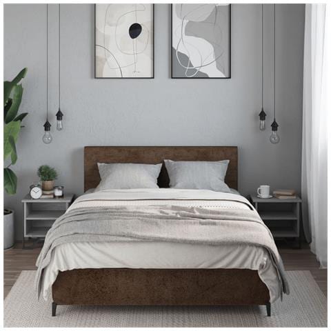 Comodini Grigio Sonoma 2pz 40x30x40 Cm In Truciolato - Foto 3