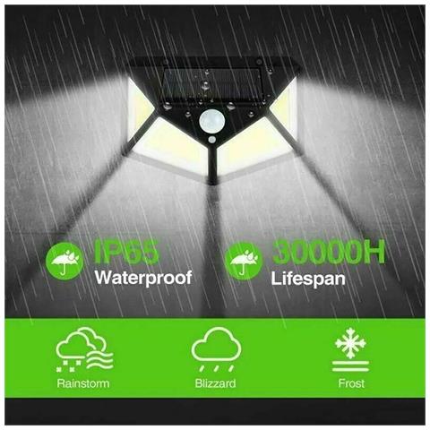 Faretto Esterno Con Luce Led Cob Pannello Solare Sensore Di Movimento Te-b0518 - Foto 2