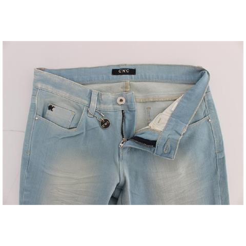 Jeans Super Slim Fit In Misto Cotone Blu - W26 - Foto 5