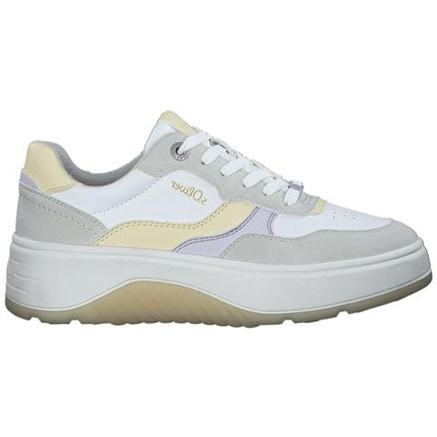White Casual Closed Sport Shoe Sneakers Sintetico E Tessile Scarpe Donna Bianco Eu 40, 5-23623-30 110 - Foto 2