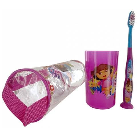 Kit Per Bambini Dora L'esploratrice 3 Pezzi, Multicolore - Foto 1