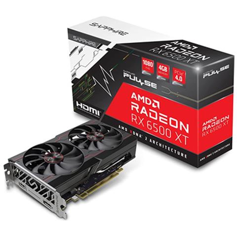 Scheda video VGA Sapphire Pulse Radeon RX 6500 XT 4GB GDDR6 64 bit [11314-07-20G] - Foto 1