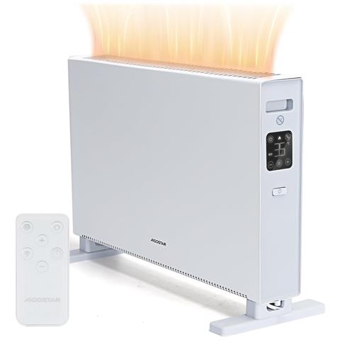 Termoconvettore con Termostato 30L65 con 3 Livelli di Calore Potenza 750/1250/2000W Colore Bianco - Foto 1