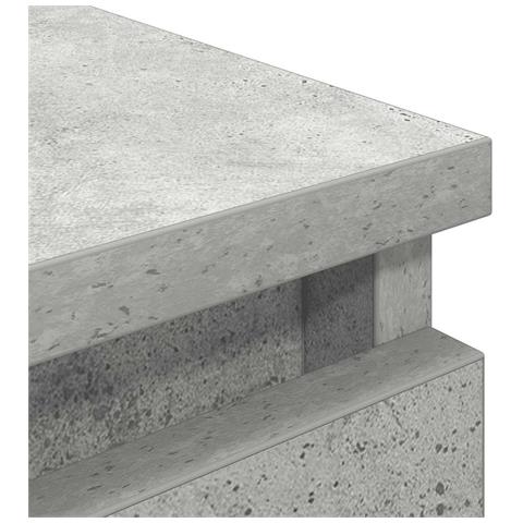 Mobile Porta TV Grigio Cemento 40x35x54 cm in Legno Multistrato - Foto 9
