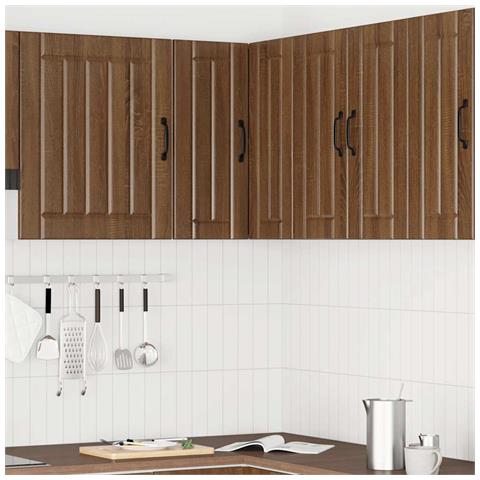 Pensile Da Cucina Ad Angolo Lucca Rovere Marrone In Truciolato - Foto 3