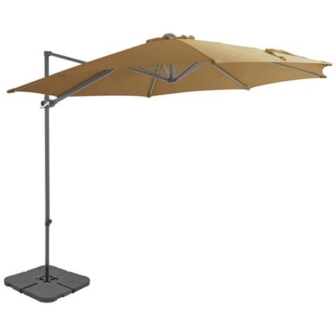 Ombrellone Da Giardino Con Base Portatile Tortora - Foto 2