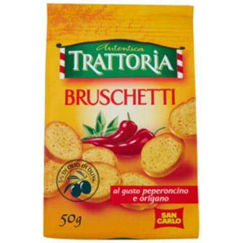 San Carlo Bruschetti Peperoncino Ed Origano Confezione Da 40 Pezzi Da 50 Grammi - Foto 1