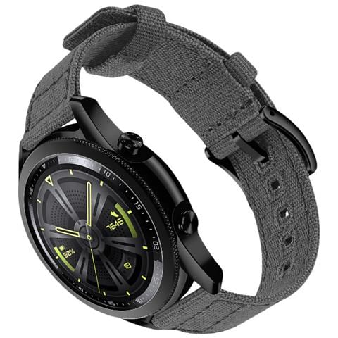 Cinturino A Sgancio Rapido In Tela Tessuta Per Huawei Gt4 Darkgrey 20 Mm - Foto 5
