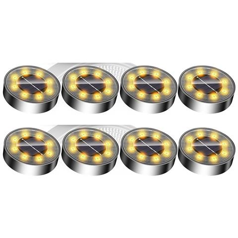Set Da 8 Luci Da Incasso In Acciaio Inossidabile Per Esterni Gold - Foto 1