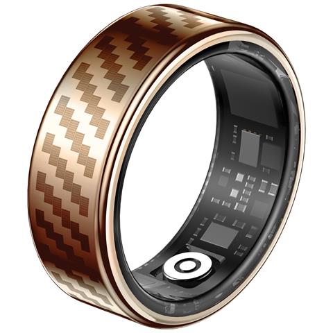 Anello Intelligente Rwfit: Monitoraggio Del Sonno, Frequenza Cardiaca E Fitness, Impermeabile Fino A 50m Pinkgold 10 - Foto 1
