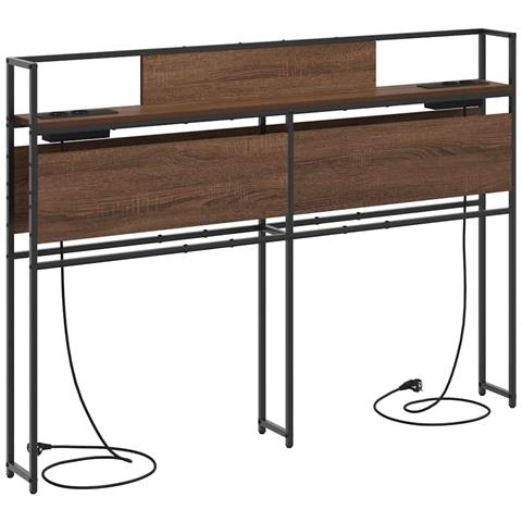 Testata contenitore Rovere marrone 160 cm Legno multistrato - Foto 1