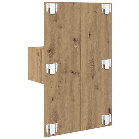 Armadietto per letto con cassetto 2 pcs rovere artigianale - Foto 9