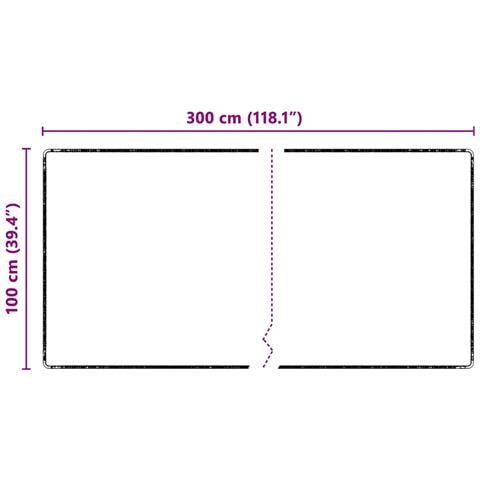 Runner in Moquette Grigio 100 x 300 cm 100% Polipropilene Tuft - Foto 7