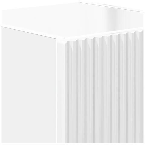 Mobile TV da parete Bianco Lucido 30 x 31 x 40 cm - Foto 9