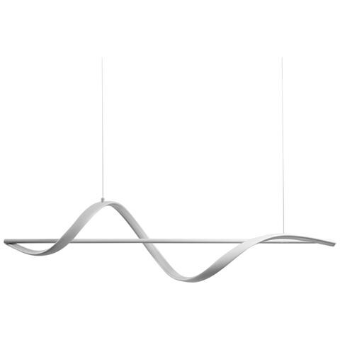 Lampadario A Led Khutti Con Dimmer Metallo Bianco - Foto 2