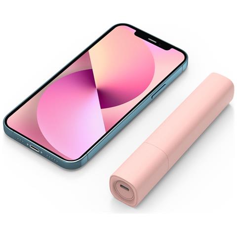Mini Arricciacapelli Portatile Usb Con Rivestimento In Ceramica - Rosa - Foto 2