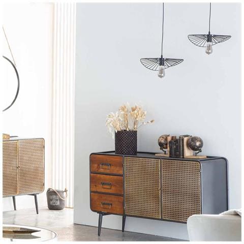 Credenza In Metallo Marrone 120x40x75h - Foto 2