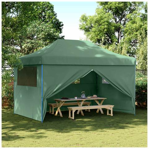 Tenda Party Verde 292 x 440 x 315 cm Tessuto Oxford - Foto 2