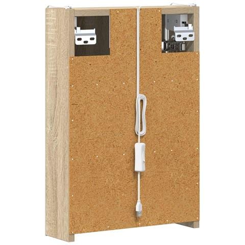 Mobiletto per specchio da bagno Rovere Sonoma 33 x 11,5 x 50 cm - Foto 9