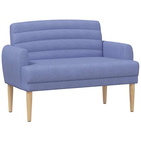 Loveseat con bottoni imbottiti Blu jeans 116 x 67 x 80 cm - Foto 1