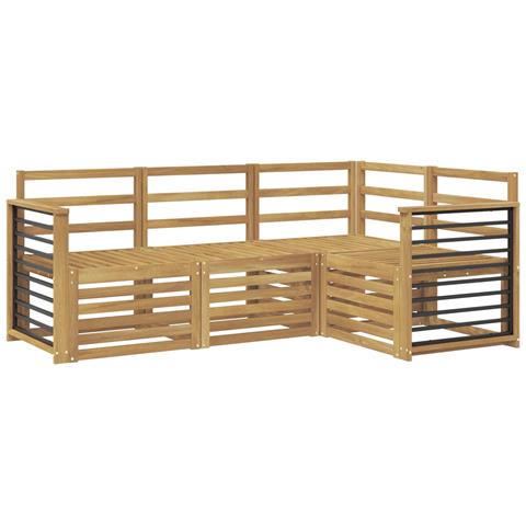 Set divani 4 pcs Bianco 187,5 x 128,5 x 73 cm - Foto 1