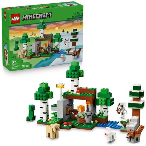 Minecraft 21593 Avventura della Prima Notte, Giocattolo Interattivo con 7 Personaggi, Regalo Gamer e Bambini da 8 Anni - Foto 2