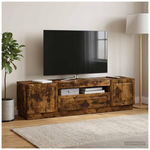 Mobile TV LED Rovere Fumo Legno ingegnerizzato - Foto 2