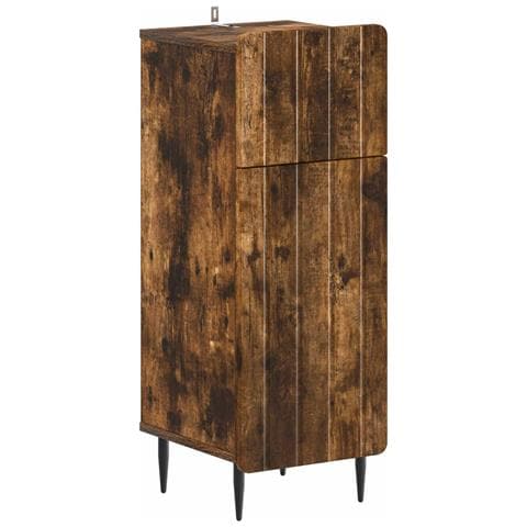 Set di armadietti da bagno in 3 pezzi ZWOLLE Rovere Fumo - Foto 10