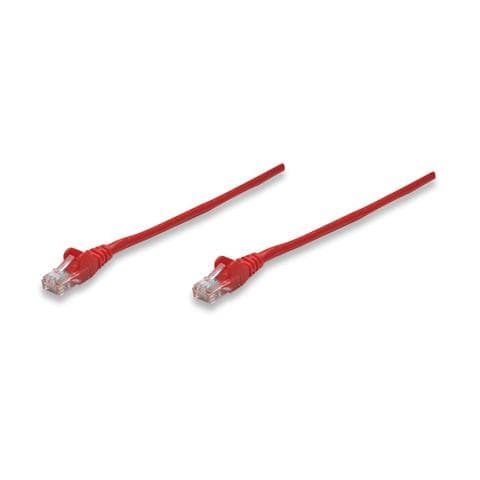 ICOC U5EB-003-RE - Cavo di rete Patch in Rame Cat. 5e Rosso UTP 0,3 mt - Foto 1