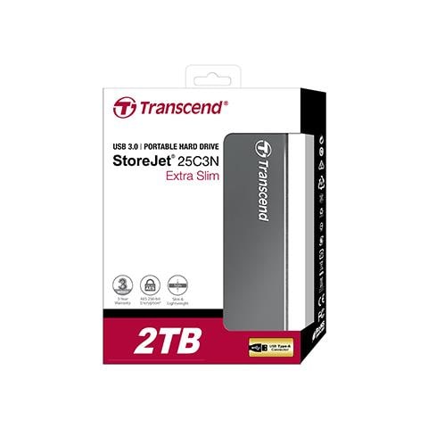 Hard Disk Portatile StoreJet 25C3 2TB Interfaccia USB 3.2 Grigio - Foto 1