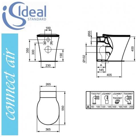 Connect Air E004901 Aquablade Wc Filo Parete E Sedile - Foto 2