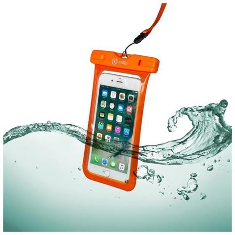 Custodia Impermeabile SplashBag per Smartphone da 6.2'' Colore Arancione - Foto 1