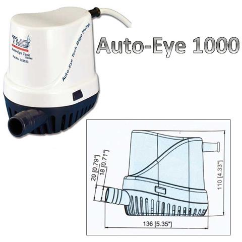 Pompa Elettrica Ad Immersione Mod. Auto-eye 500/1000/1500 500 32 2,50 1,6 12 600 Gr - Foto 2