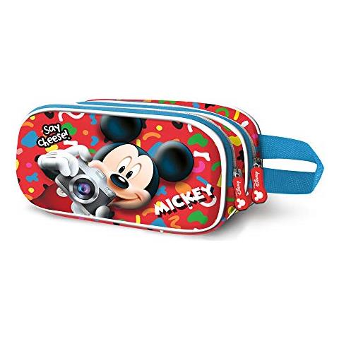 Topolino Say Cheeseestuche Portatodo 3d Doble Astuccio 22 Centimetri Multicolore (multi)  - Foto 1