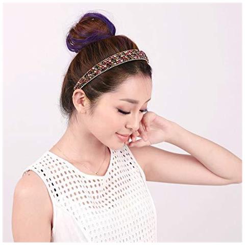 Fashional Brillante Cristallo Accessori Hairband Strass Capelli Hoop Hairband Per Le Ragazze E Le Donne - Foto 2