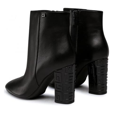 Scarpa Donna Lariah Ankle Boot Logo Heel Leather Black Fl8larlea09black. 36 - Foto 2