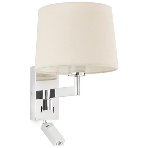 Lampada Da Lettura Lampada Da Parete Cromo, E27 - Foto 1