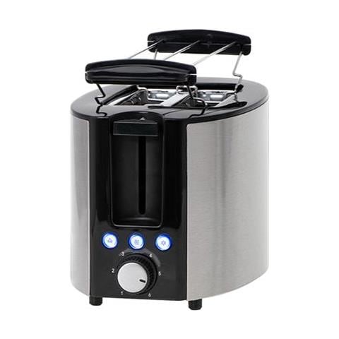 Toaster Cr 3215 Potenza 1000 W, Numero Di Slot 2, Materiale Alloggiamento Acciaio Inossidabile, Nero / acciaio Inossidabile - Foto 2